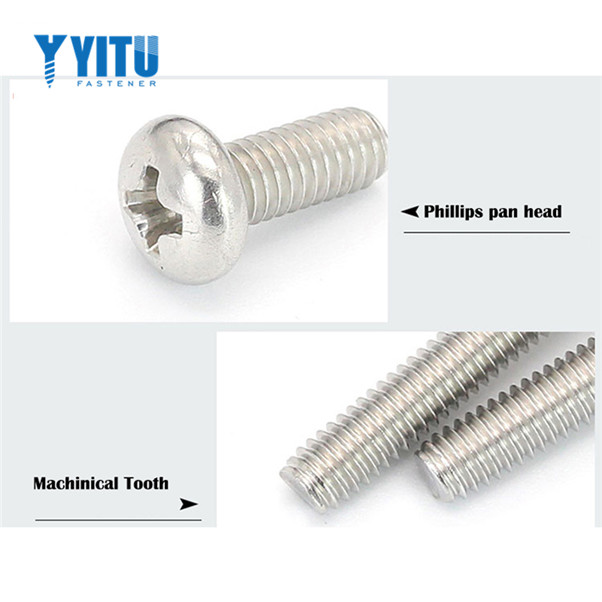 Carbon Steel DIN7985 Cross Recessed Raised Cheese Head Screw