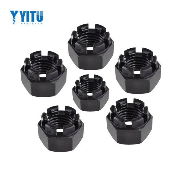 Stainless Steel DIN935 Hexagon Slotted Nut