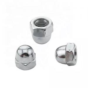 Carbon Steel DIN986 Hex Domed Cap Nut With Nylon Insert