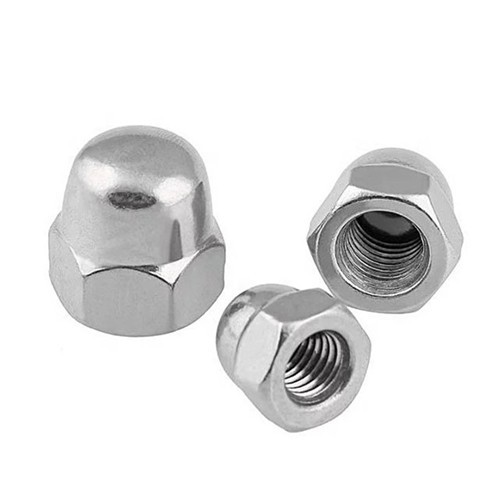 Carbon Steel DIN986 Hex Domed Cap Nut With Nylon Insert