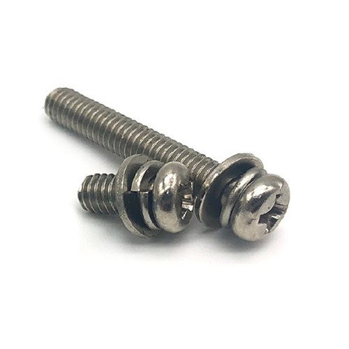 Bryke Fasteners 1-Inch Aluminum Washers With Flush Head Bolts – Recessed – 10 Pack
