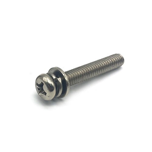 DIN6900 Cross Recessed Slotted Machine Pan Head Bolt Combination Screw With Washer