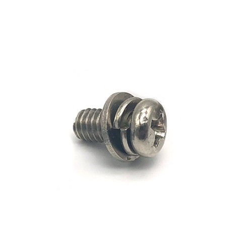 DIN6900 Cross Recessed Slotted Machine Pan Head Bolt Combination Screw With Washer