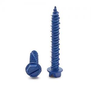 Hex Head Blue Ruspert Coated Concrete Screw