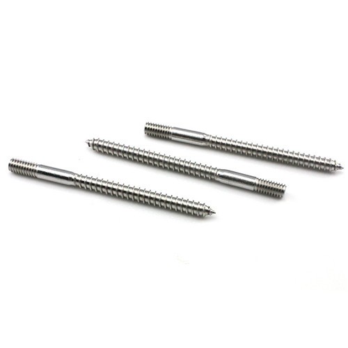 Stainless Steel Double Threaded Hanger Bolt Self Tapping Wood Screw
