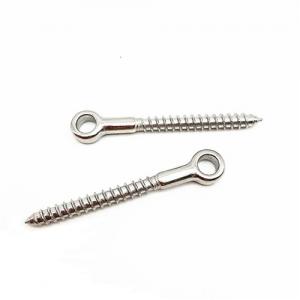 Stainless Steel Wooden Threaded Eye Wood Screw