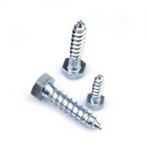 Zinc Plated Carbon Steel DIN571 Hex Head Wood Screw Zinc Plated Carbon Steel DIN571 Hex Head Wood Screw